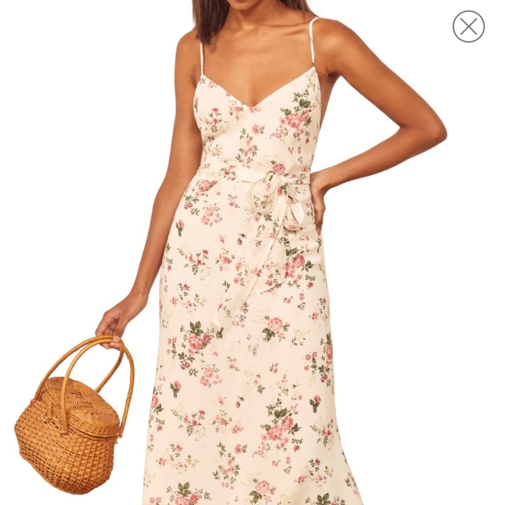 Reformation Dietrich Floral Dress